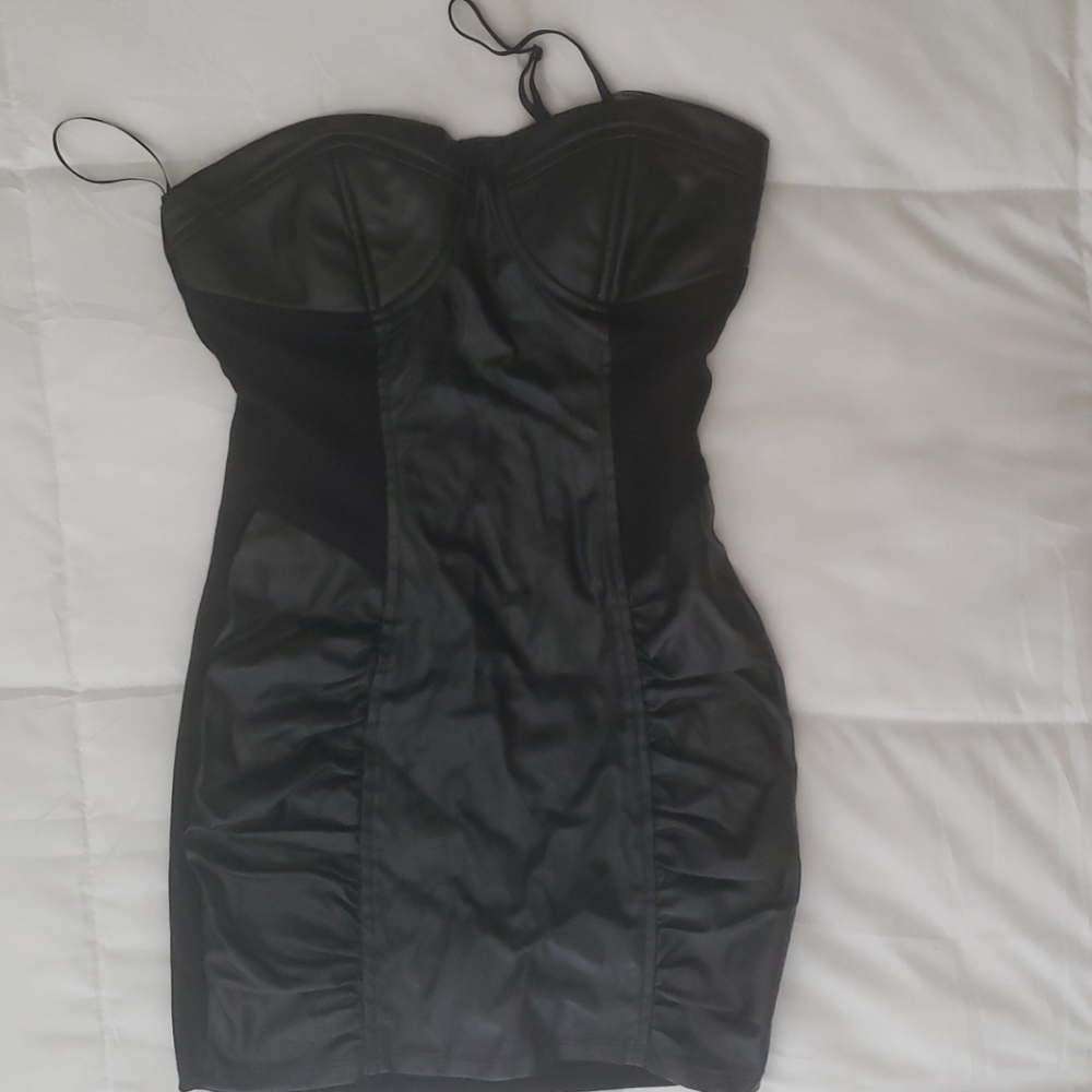 Black Pleather Dress